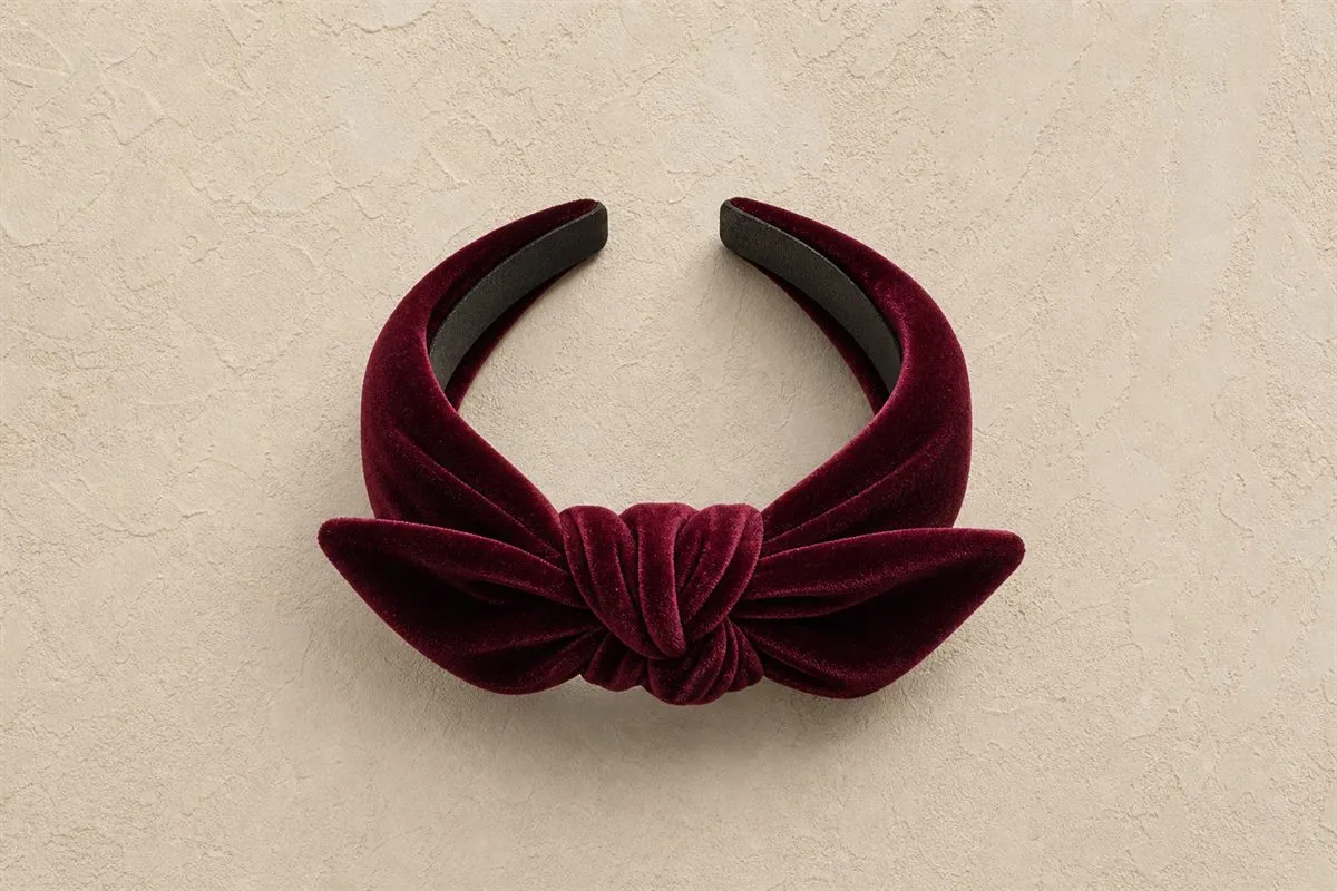 Edition Bandeau Cheveux Noué Velours