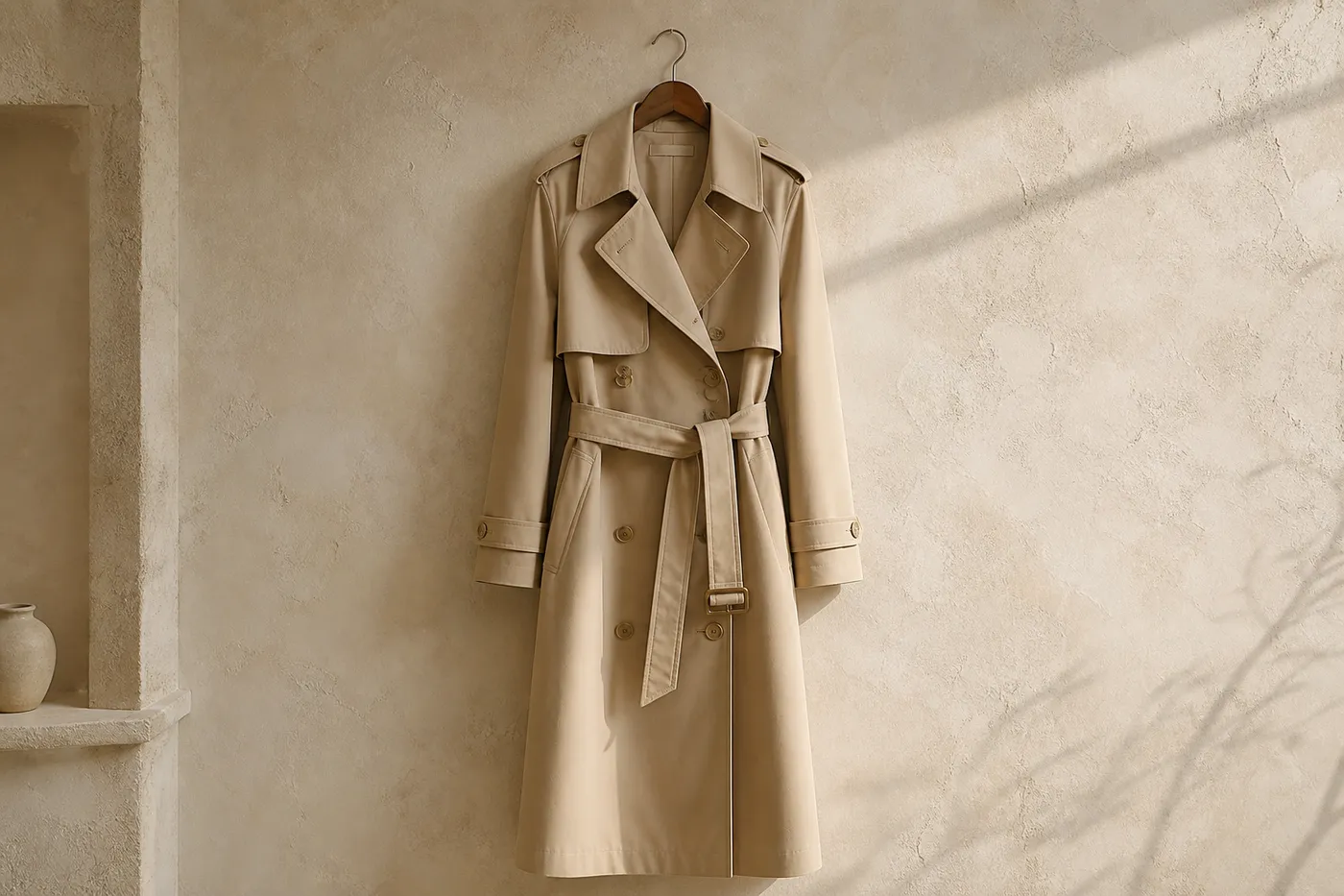 Trench Long en Coton Mastic — Serie 05